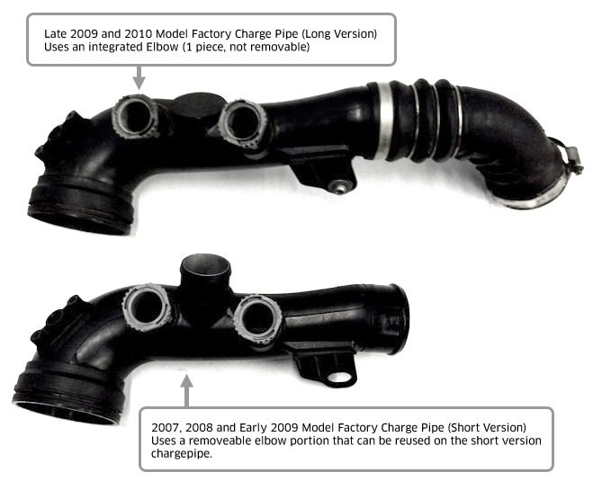 BMW N54 Turbo Charge Pipe Short vs Long tube accordion